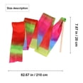 thumbnail image 2 of FUTUREORYY Rhythmic Dance Ribbon Dancing Ribbons Multi Colored for Oriental Dance 1Pack, 2 of 8