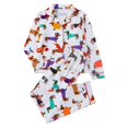 thumbnail image 4 of ZHOGXU Cozy Kids Halloween Sleepwear Long Sleeve Top And Pants Pj Sets For Boys Girls Nightwear Loungewear,8 Years, 4 of 4