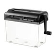 thumbnail image 1 of Paper Shredder,Paper Shredder A4 File Documents Practical,Cutting Machine Crusher Mini Office Hand Shredder,Portable Manual Shredder Home Hand Crank,A4 Strips Cut Bills Receipts Cutting Black, 1 of 9