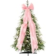 thumbnail image 2 of 20 x 78 Inches Large Christmas Tree Topper Bow - Fluffy Tulle/Satin Xmas Bow for Tree, Wreath, Wall, Door, Car Decor - Extra Large Bows with Long Streamers Holiday Wedding Party Decorations, 2 of 5