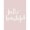 thumbnail image 2 of Urban Road 25x32 Gold Ornate Wood Framed with Double Matting Museum Art Print Titled - Hello Beautiful Blush Poster, 2 of 4