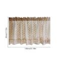 thumbnail image 3 of Cortina de encaje de ganchillo semitransparente de mezclas de algodón,cortina de café plisada con bolsillo para barra,tratamiento de ventana para decoración de gabinetes de cocina,cenefa, 3 of 6