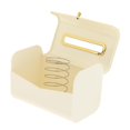 thumbnail image 1 of Caja dispensadora de pañuelos, caja de pañuelos faciales, organizador de servilletas para baño, dormitorio y oficina, 7.09 x 4.65 x 4.84 pulgadas. Blanco Sunnimix Cubierta de tejido, 1 of 8