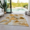 thumbnail image 3 of Addison Rugs Chantille Indoor/Outdoor Transitional Watercolors Orange Washable Rectangle Rug, 9' x 12', 3 of 5