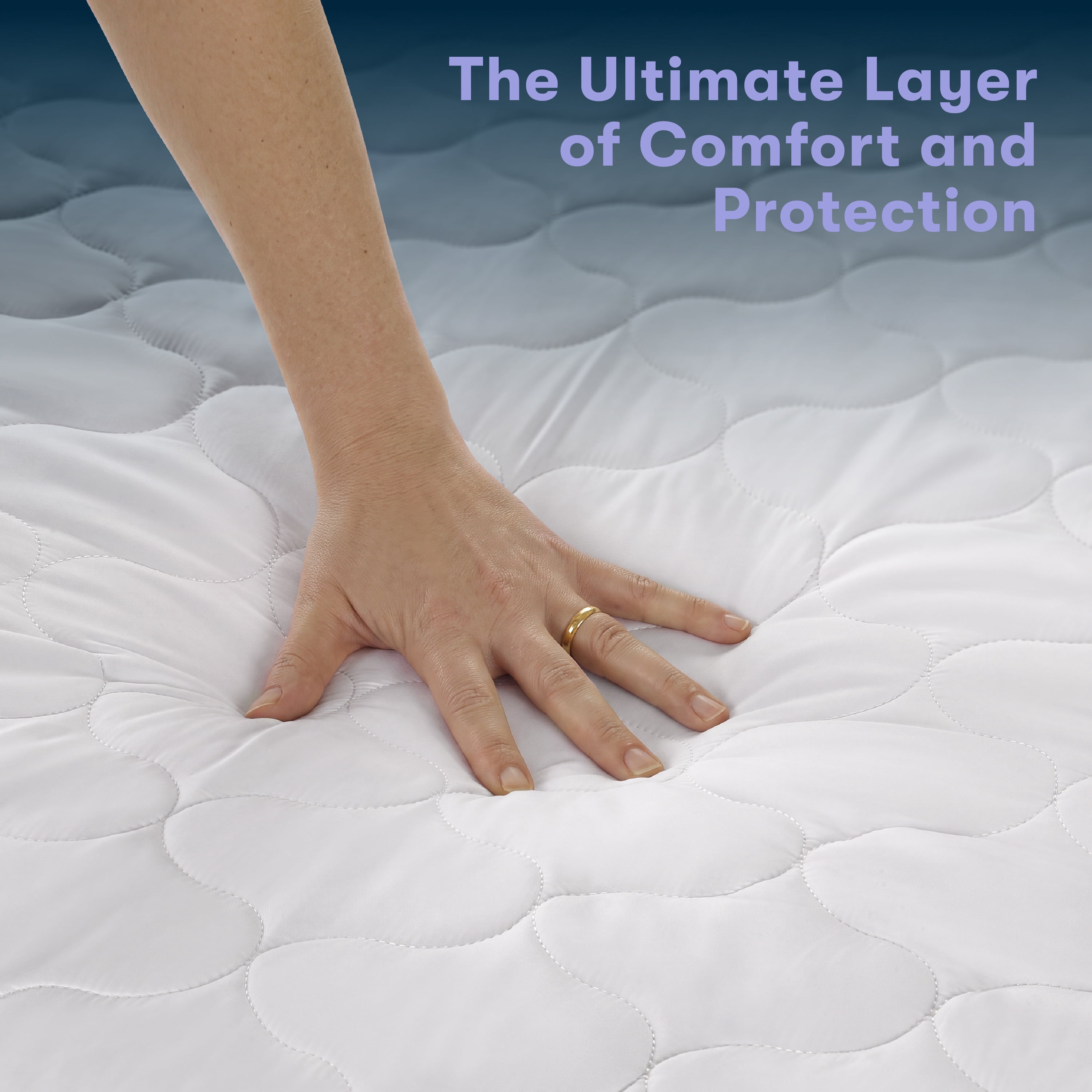 Sertapedic 5-in-1 Advanced Comfort Waterproof Mattress Pad, Queen