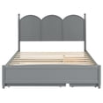thumbnail image 6 of Wonderful Queen Size Bed With 2 Big Drawers And Twin Xl Trundle, Gray Platform Trundle Large Drawer Choices In - Rustic Bedroom Design For Assertive Living, 6 of 7