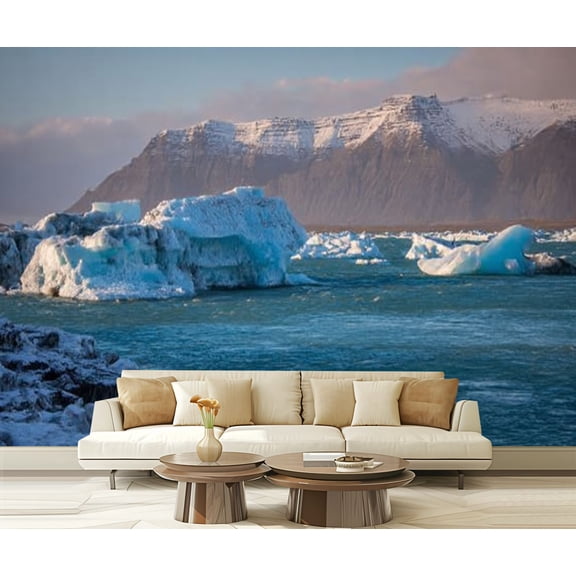 Peel and Stick Wallpaper j kuls rl n iceland Modern Art Wall Mural Decor Self Adhesive and Removable 69in x 98in