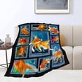 thumbnail image 3 of Yibo Food Blanket Gift for Girls Women Ultra Soft Cozy Fleece Fast Food Throw Blankets Fuzzy Plush Bedding Pizza Hamburger Donut Coffee French Fries Blanket for Bed Kids Adults, 3 of 7