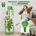 thumbnail image 3 of Soporte Alto para Plantas de 5 Niveles Interior/Exterior | Estante de Esquina Resistente para Plantas y Decoración | Estante Metálico Ahorrador de Espacio para Balcón, Jardín, Sala, Terraza, 3 of 9