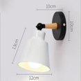 thumbnail image 5 of Juego de 2 lámparas de pared de metal industriales modernas E27 Edison Loft lámpara para cafetería, bar, pasillo, comedor, sala de estar, dormitorio, blanco FqyOCaYIjEeN, 5 of 5