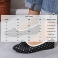 thumbnail image 3 of Ytobaz Flat Shoes for women Polka Dot Bow Canvas Ballet Flats Slip On Flat Shoes Office Work Dress Walking Travel Daily Casual Outfits Footwear, 3 of 9