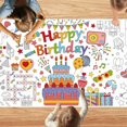thumbnail image 2 of Thanksgiving Giant Coloring Poster Tablecloth, Christmas Birthday Coloring Poster, 72 x 30 Large Colorin-g Activity Paper, DIY Painting Drawing Banner/Tablecloth, for Family Classroom Craft Gifts, 2 of 8