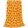 thumbnail image 2 of Pofeuu fall retro maple leaf Print Ultra-Soft Micro Fleece Blanket,for Bed Or Sofa,All Season Throw Blankets Flannel Blanket-60"x50", 2 of 7