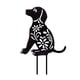 thumbnail image 1 of 23*29*0,3 cm Dog Yard Art acrílico negro ahuecado enchufe decorativo de jardín para perros, 1 of 5