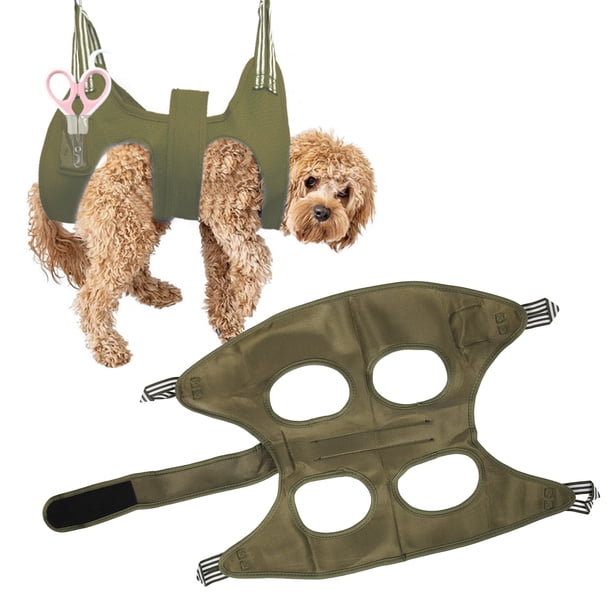 Hamaca para el cuidado de perros arnés verde para el cuidado de mascotas poliéster duradero con costuras finas con 2 ganchos para el hogar para la tienda de mascotas ANGGREK Otros