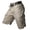 Khaki, variant on Men's Urban Lightweight Cargo Shorts Water Resistant Rip Stop Cotton Outdoor Hiking Shorts With 9 Pockets