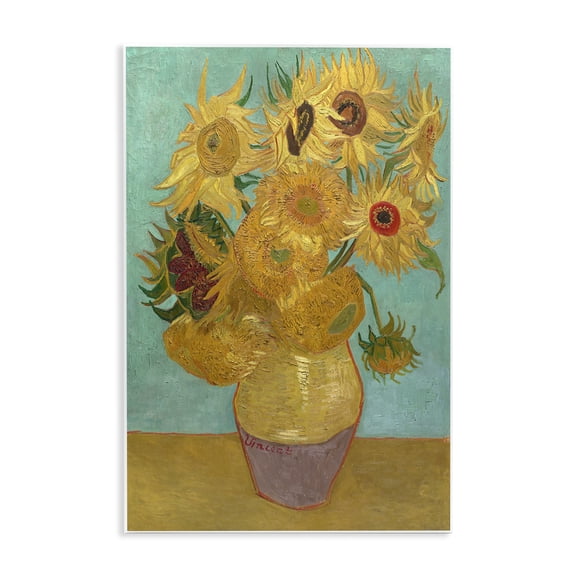 Stupell Industries Cottage Van Gogh Sunflowers Post Impressionist Wall Plaque Art, 10 x 15, by Vincent Van Gogh