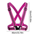 thumbnail image 3 of karymi Visibility Neon Vest Reflective Belt Vest Fit for Running Cycling Sports Summer, 3 of 5