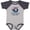 Baseball Heather and Navy, variant on Grandma and Grandpa Love Me Boys Boys or Girls Baby Bodysuit