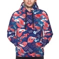 thumbnail image 4 of Hoodies for Men - Lovers Red Fish Jellyfish Long Sleeve Comfrt Men'S Fashion Hoodies & Sweatshirts, Sweatshirts for Men Hoodies Pullover Clothing Clothes with Pouch, 4 of 7
