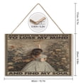 thumbnail image 2 of 10x16 IN Square Wooden Hanging Sign - Charming Wood Sign with Into The Garden I Go Quote, Great for Home Decor, Perfect Gift for Birthdays and Housewarmings for Gardeners, 2 of 8