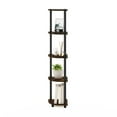 thumbnail image 3 of Furinno Turn-N-Tube 5 Tier Corner Display Rack Multipurpose Shelving Unit, Amber Pine/Black, 3 of 6
