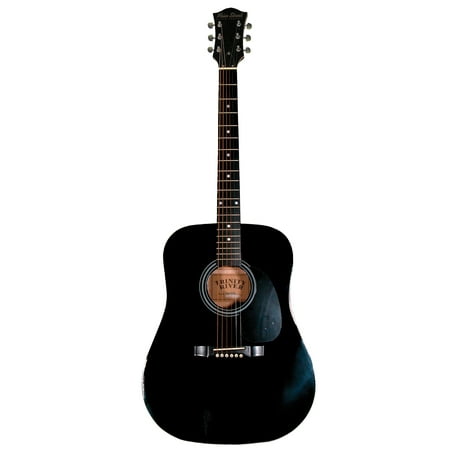 Main Street MA241BK 41-Inch Acoustic Dreadnought Guitar With High Gloss Black