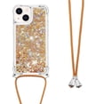 thumbnail image 1 of Funda FOXDOCK para iPhone 15 con Cuerda Ajustable, Brillo Líquido, Protección Antigolpes y Lente – Ideal para Regalo, 1 of 6