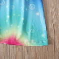 thumbnail image 5 of Fjofpr Girls Dresses $ 5.00 Summer Girls Short-sleeved Color Tie-dye Pattern Round Neck Dress(4-9years）, 5 of 6