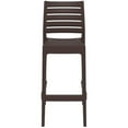 thumbnail image 4 of 42.5" Brown Solid Refined Patio Bar Stool, 4 of 8