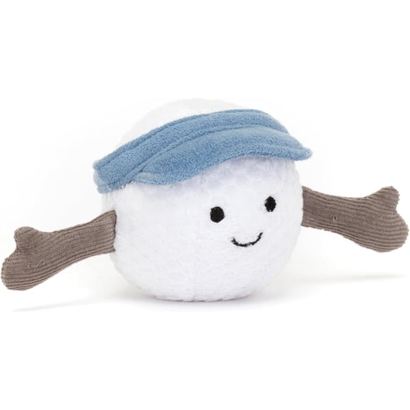 Jellycat Amuseables Jouet en Peluche Balle de Golf, 2,5 Pouces - Peluche Balle de Golf pour Amateurs de Sports