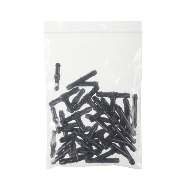 Scienceny Conector negro para riego de jardines, distribución uniforme de agua, manguera de riego por goteo, conectores de manguera, tubería de Herramientas eléctricas (15PCS)