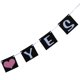 thumbnail image 4 of que le preguntó, ella dijo que , pancarta negra, de , banderines colgantes, accesorios para fotografía, de Yotijar Banner de banquete de boda, 4 of 10