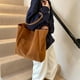 thumbnail image 3 of Bolso Tipo Cartera Con Asa Superior Ante para Mujer Bolsillo Externo Viajes, 3 of 9