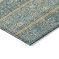 thumbnail image 4 of Addison Rugs Chantille Indoor/Outdoor Transitional Stripes Teal Washable Rectangle Rug, 8' x 10', 4 of 6