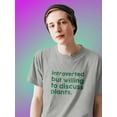 thumbnail image 2 of Introverted, Except For Plants T-Shirt Men -Smartprints Designs, Male x-Large, 2 of 4
