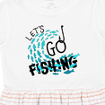 thumbnail image 4 of Inktastic Let's Go Fishing Girls Toddler Dress, 4 of 5