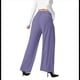 thumbnail image 2 of Pantalones de Traje Anchos para Mujer, Holgados, de Cintura Alta Elástica, Informales, Largos, Color Orquídea, Talla M, 2 of 7