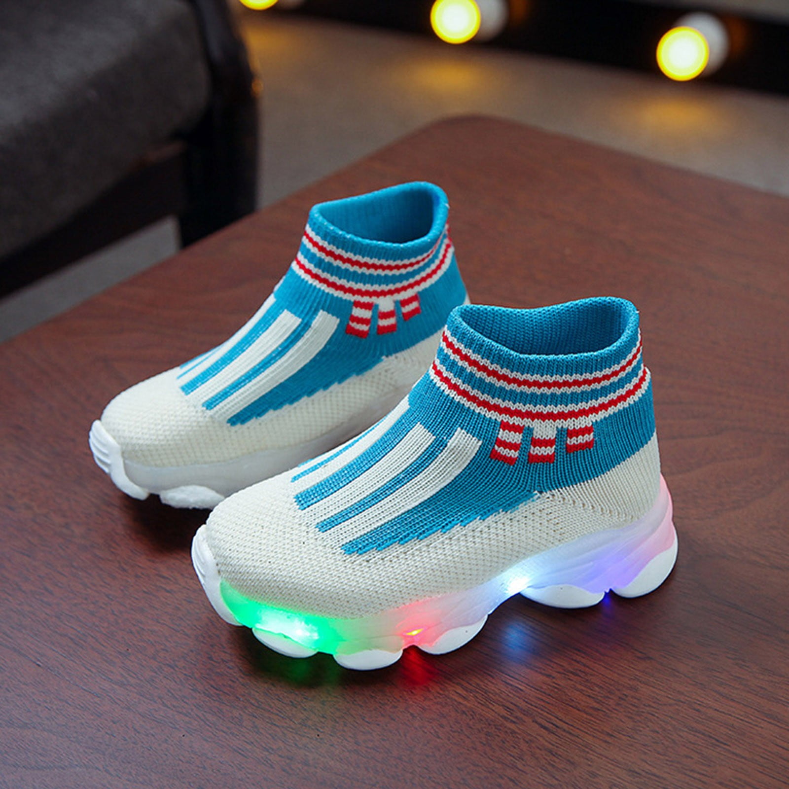 Toddler Little Kids Boys Girls Slip On Sock Sneakers Lightweight Lace Up Sneakers for Toddler Little Big Kid Walmart