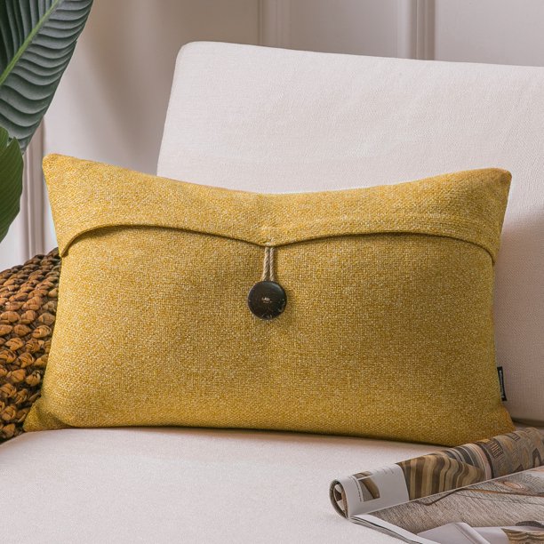 Phantoscope Farmhouse Series Cotton Blend Decorative Throw Pillow with