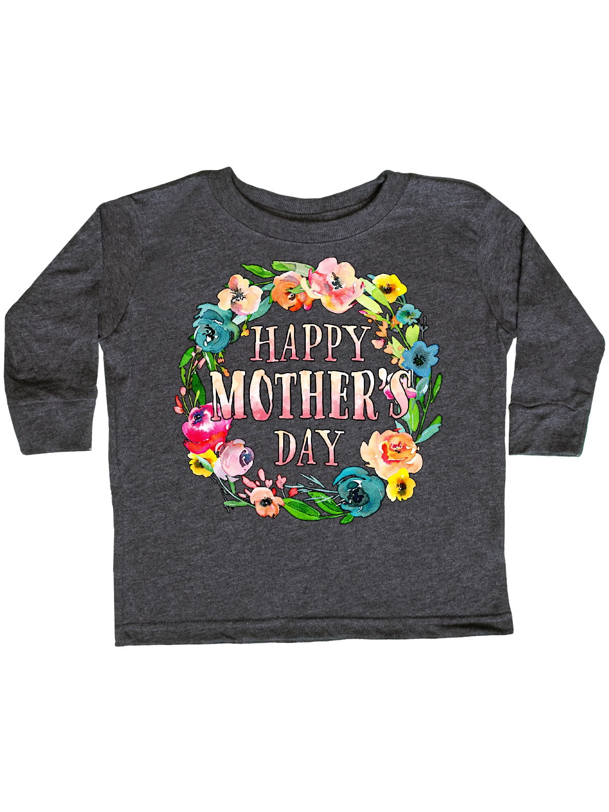 INKtastic Happy Mother's Day flowers Toddler Long Sleeve TShirt
