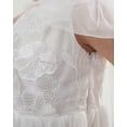 thumbnail image 5 of 2Bunnies Girls' 5yr-12yr One Shoulder Adjustable Strap Embroidered Flower Girl Dress, 5 of 5
