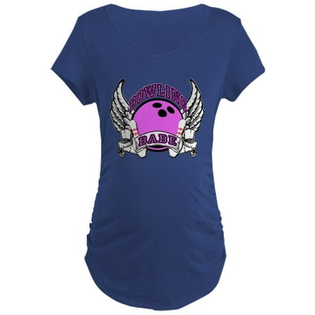 

CafePress - Bowling Babe Maternity Dark T Shirt - Maternity Dark T-Shirt