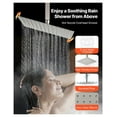 thumbnail image 5 of Shower Faucet Set, 12 Inch Rainfall Shower System with Handheld Spray, 3 Function Dual Rain Head, Brushed Nickel, 5 of 9