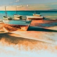 thumbnail image 3 of Calascibetta, Mike 12x12 Black Modern Framed Museum Art Print Titled - Shadow Boat I, 3 of 5