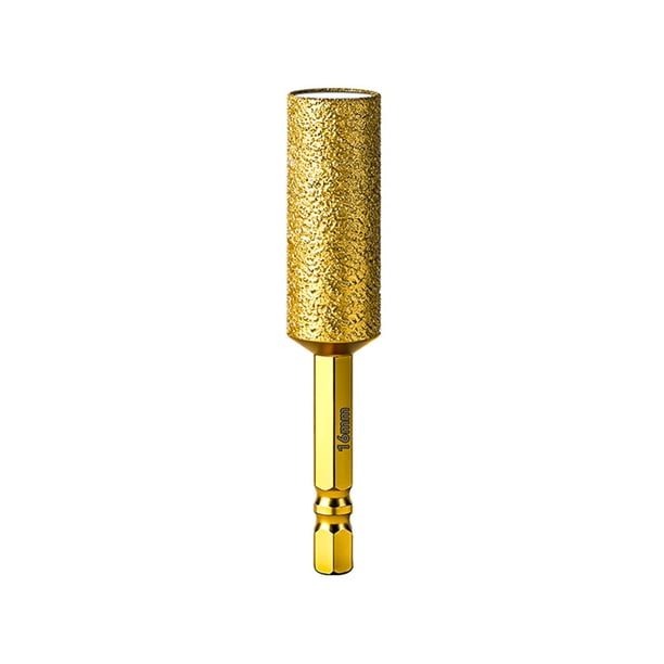 Juego de brocas de diamante para baldosas con cera refrigerante para perforación de mármol, granito, vidrio, hormigón, vástago hexagonal antideslizante.
