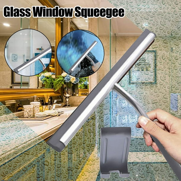 Window Cleaning Squeegee Kit with 2 Cleaning Pad Squeegee Window Cleaner  with 74.8in Extension Handle Portable Window Washer
