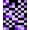 Purple, Pattern 1, variant on Flatwoven High Traffic Area Rug, Checkerboard Mosaic Runner Featuring Irregular Purple and Black Tiles, Non Slip, Stain Resistant, Washable Area Rugs for Living Room, Bedroom(Purple, 4X6)