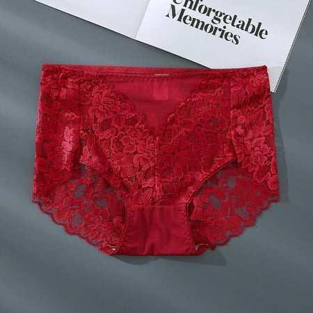 HaoXianJian Sheer Mesh Underwear for Women Low Rise Bikini Brief Panties Ladies Stretchy Cheeky Briefs