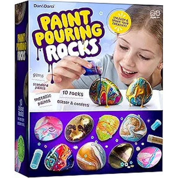 PAINT POURING ROCKS KIT